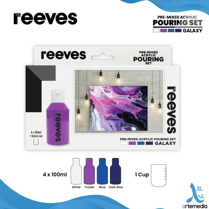 

Cat Akrilik Reeves Pre Mixed Acrylic Pouring Paint Galaxy Color Set