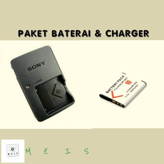 Paket Charger + Battery Sony Dsc W690 W610 W620 W650 - Carger Battery