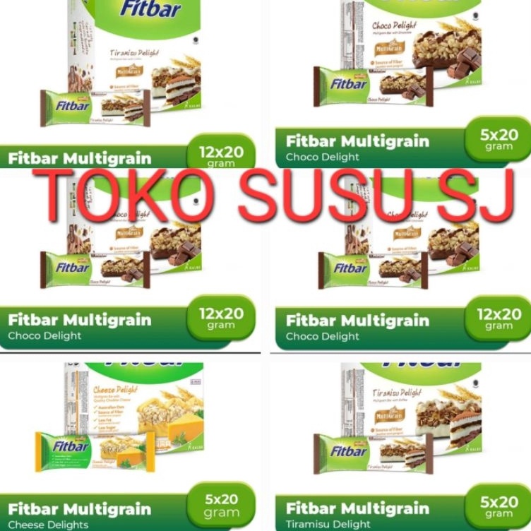 

Lagi murah FITBAR MULTIGRAIN 5 X 22 G TIRAMISU FRUITS CHOCO CHEESE DELIGHT/FIT BAR/1box/12 pcs/5 pcs/12pcs/5pcs/KEJU/COKLAT/BUAH/1 dus