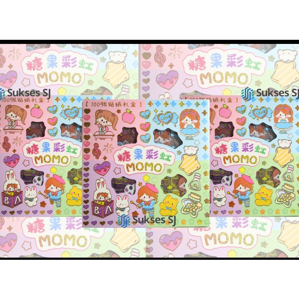 

Ready Stock IHQU7 STIKER MOMO RAINBOW ( ISI 100pcs) 4 WARNA / STIKER MOMO MIX WARNA WATERPROOF W66 ✢Diskon