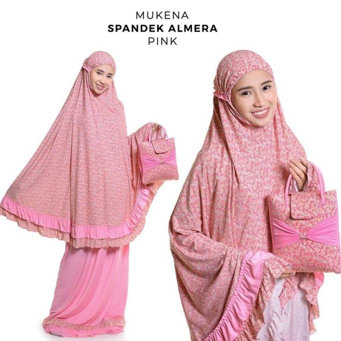 Mukena Spandek Almera Pink