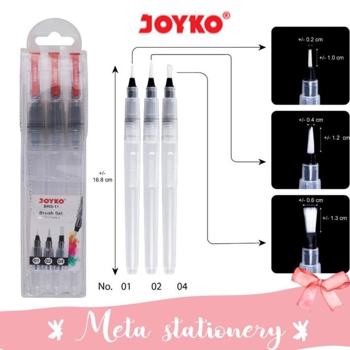 

Terlaris Water Brush Set Joyko BRS-11 (isi 3pc) SALE