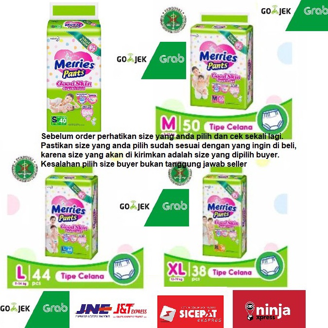 Harga Bersahabat Merries Pants Jumbo S40/M50/L44/XL38/XXL28 / pempes merries jumbo/ merries pants go
