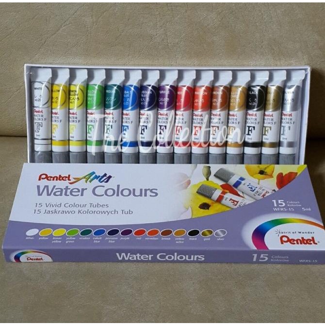 

ATK0319PT 15 warna Cat Air PENTEL WFRS 15 Watercolour Art color