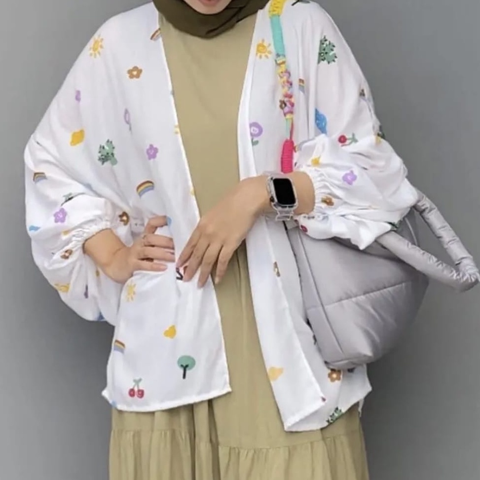 ➷Baru NH8L8 Afifah - Terbaru Outer Kiyowo Q42 ❁Stock Banyak