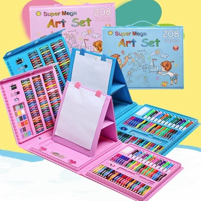 

Alat Lukis Set 208PCS Crayon Oil Paste Pensil Warna Cair Anak painting