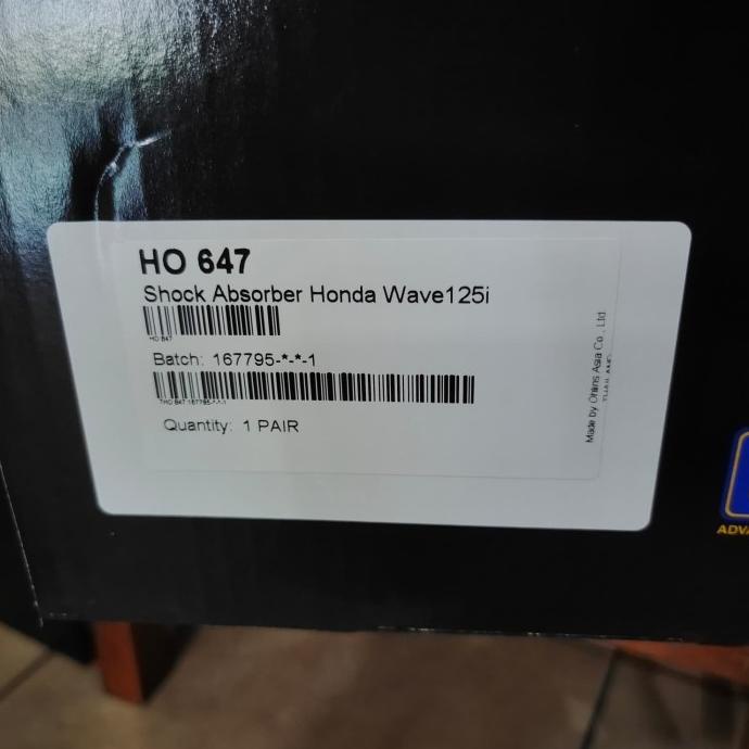 langsung order  shock ohlins ho 647 for honda wave 125