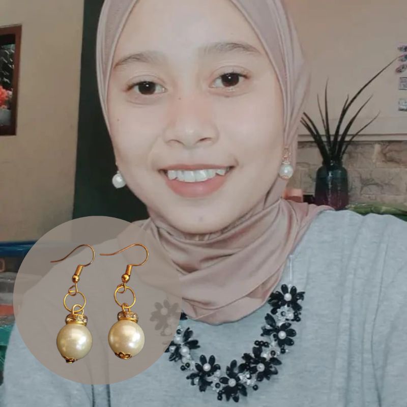 Anting mutiara hijab, anting mutiara, anting