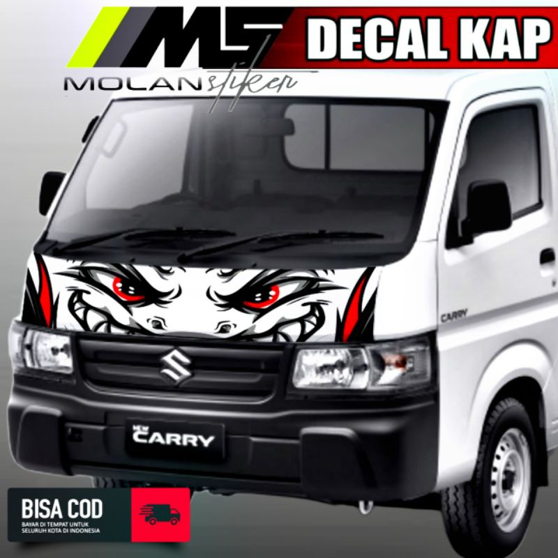 Decal Sticker Striping Variasi Kap/Kabin New Carry Pickup - Decal Kabin Depan New Suzuki Carry - Dec