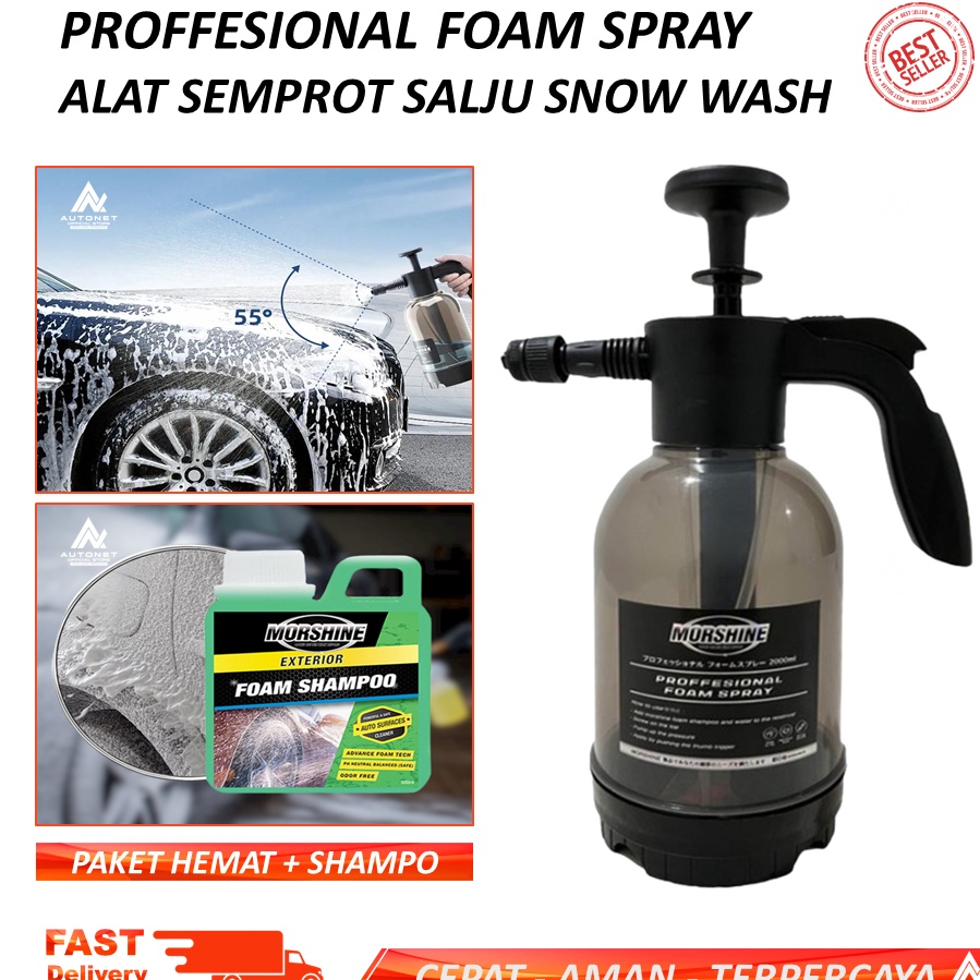 ✨SHOPEE MALL✨ Alat Semprot Cuci Motor Mobil Salju Snow Wash Foam Sprayer PREMIUM Bottle 2L 