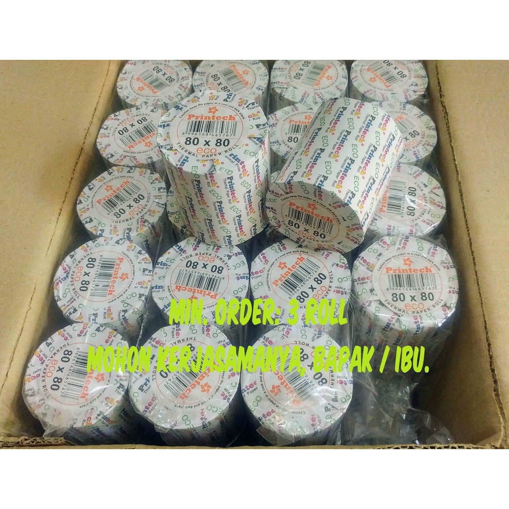 

PE51 Kertas Struk Thermal 80x80 Ekonomis ➱Stock Banyak