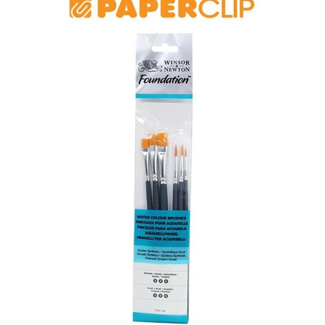 

BRUSH WATERCOLOR WINSOR & NEWTON SET SYNTHETIC SHORT HANDLE 6S 5295015