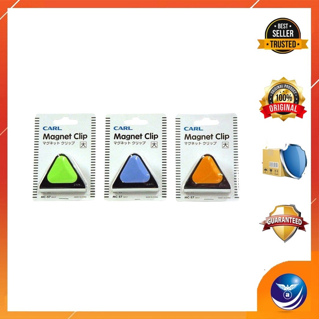 

CARL PAPER CLIP MAGNETIC CLIP MC-57 LARGE WARNA CAMPUR