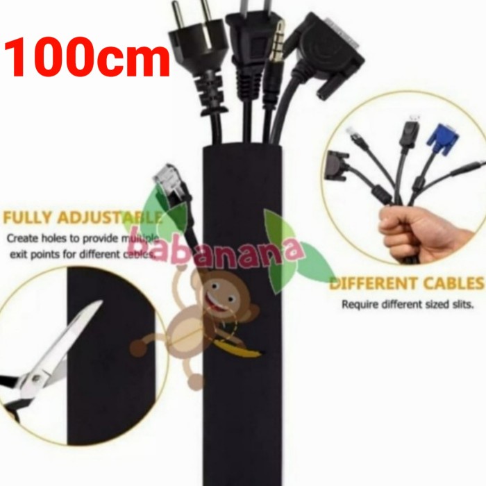 

Pembungkus kabel zip manajemen cable clip pengikat perapih cover