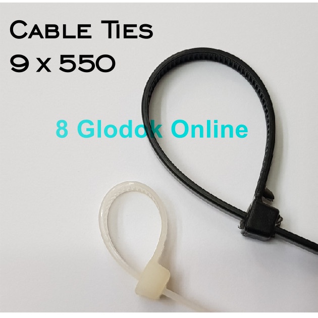 

KABEL TIES 55 CM / 9.0 X 550MM CABLE TIES / CABEL TIS 55 CM NYLON