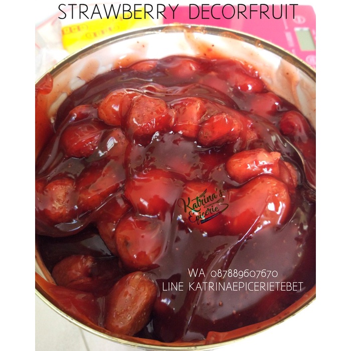 

Strawberry Decorfruit 200 Gram Selai Buah Stroberi Filling 50%