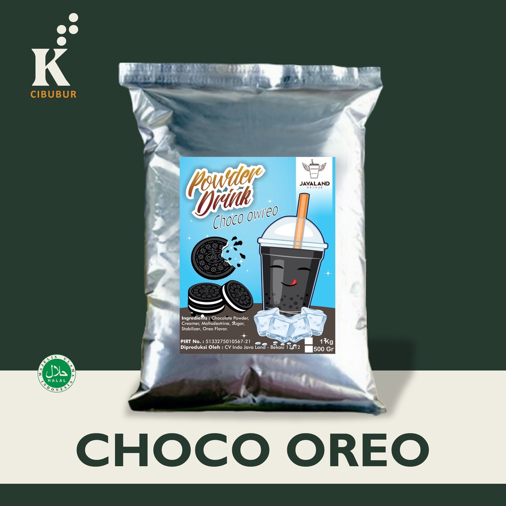 

セ Black choco Bubuk Minuman kiloan bubble Powder drink coklat Original Javaland せ