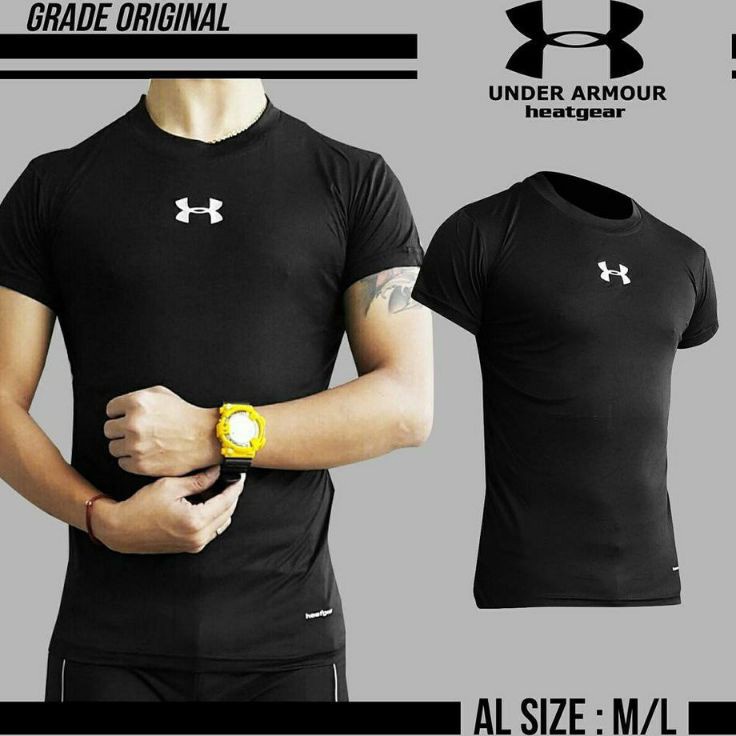 [KODE PRODUK VJPKP8337] Baju Olahraga Baju Manset Pendek Pria Manset Futsal Baju Lari Manset Gym Baj