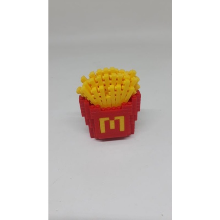 Mcdonald x Nanoblock food icon fries big mac mccafe cold cup mcflurry pie