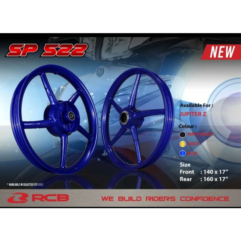 Velg RCB SP522 Palang 5 Jupiter Z Jupiter MX Jupiter Z1 Vega ZR Biru