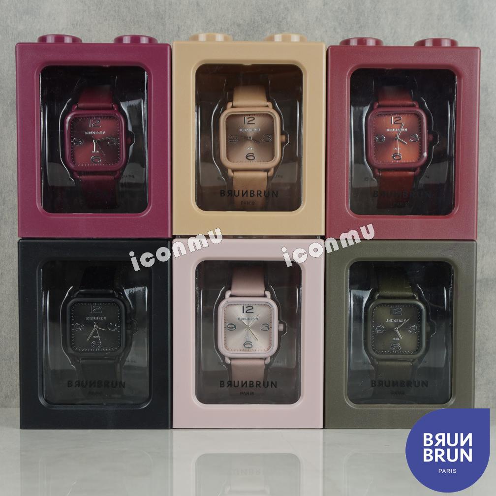 8.8 Brunbrun Paris Jam Tangan Seri Bianca & Basille & Nayla & Arden & Nathan Strap Kulit Sintetis