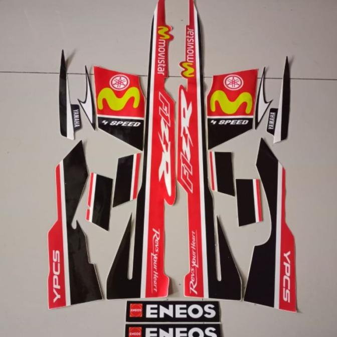 Stiker Yamaha fizr fiz r f1 zr movistar merah stiker