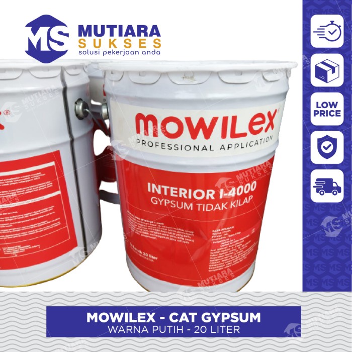 Cat Gypsum MOWILEX Putih 20 Liter Mowilex Gypsum Paint White Premium