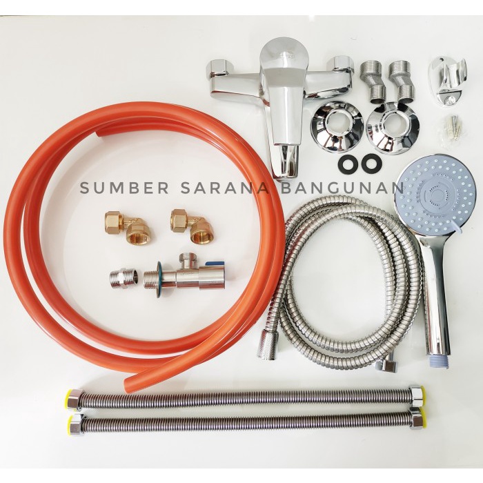 Paket 1 Lengkap Aksesoris Water Heater Listrik Dalam Tembok Ariston