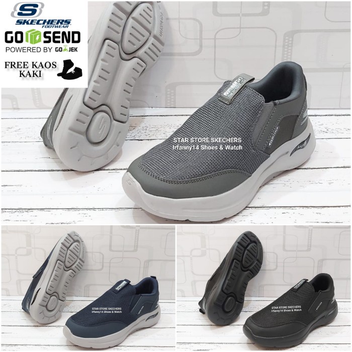 Terlaris Sepatu Skechers Go Walk Arch Fit Original Skechers Pria