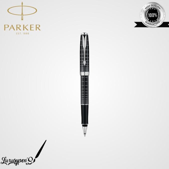 

Parker Sonnet 10 Black Chrome Trim Rollerball ---NEW---