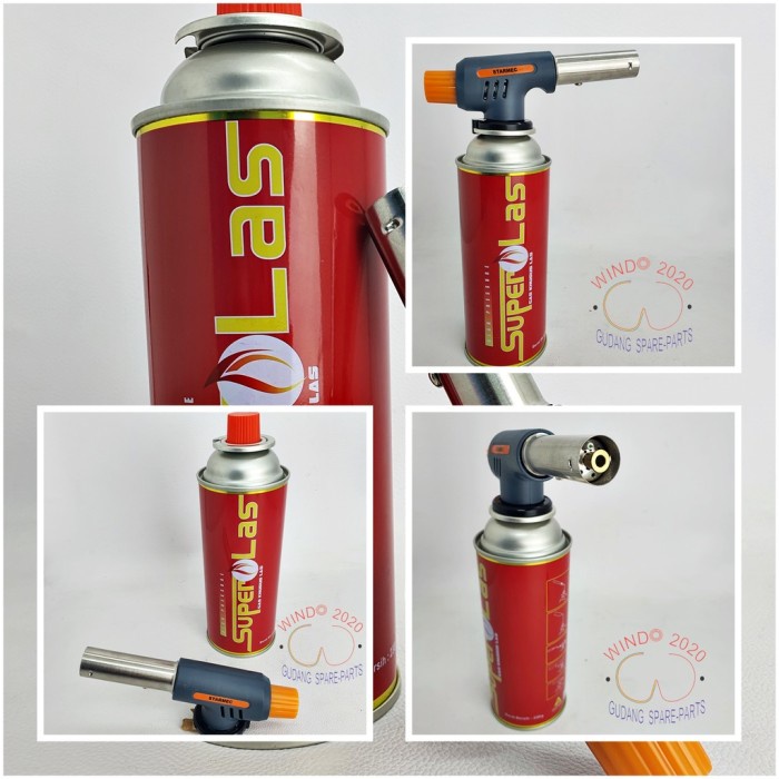 PAKET GAS TORCH PORTEBLE GAS TORCH BLANDER LAS SET + GAS KEPALA