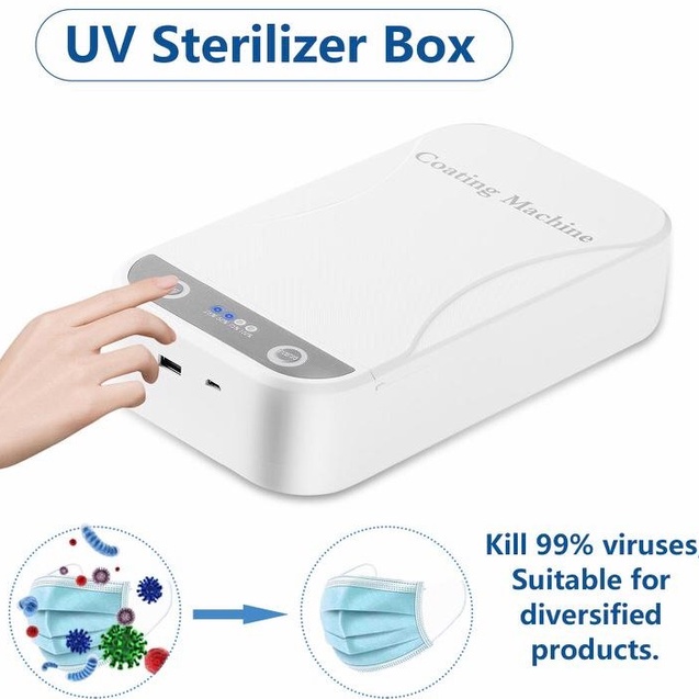 Ready Stock UV STERIL BOX UV STERILIZER BOX ALAT STERILIZER DISINFEKTAN UTK PERHIASAN MASKER, UANG, 