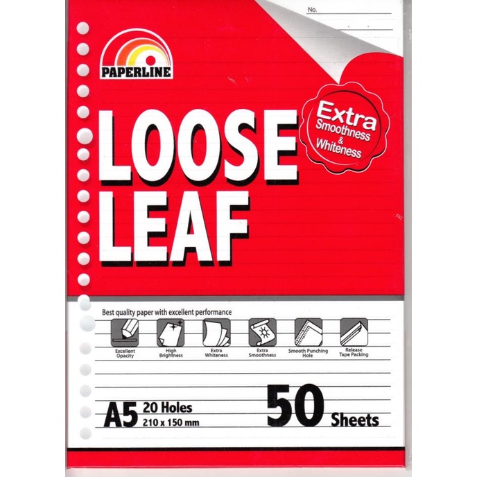 

Kertas Loose Leaf / File A5 50 Paperline / Big Boss sellanorimart