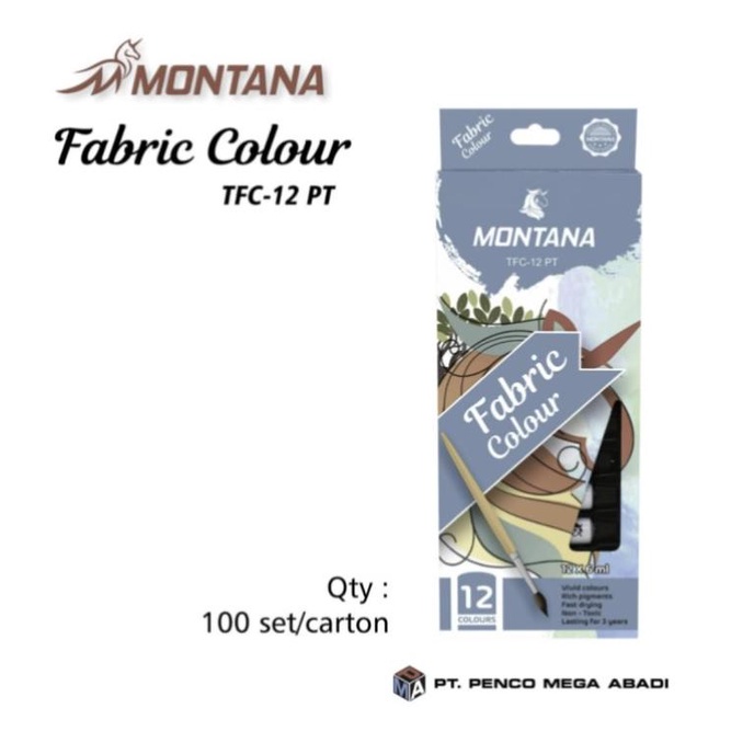 

CAT FABRIC MONTANA 12 WARNA