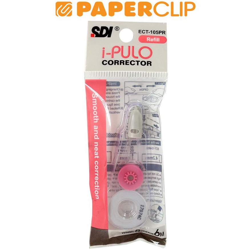 

Best seller REFILL CORRECTION TAPE SDI I-PULO ECT105 PINK ETF