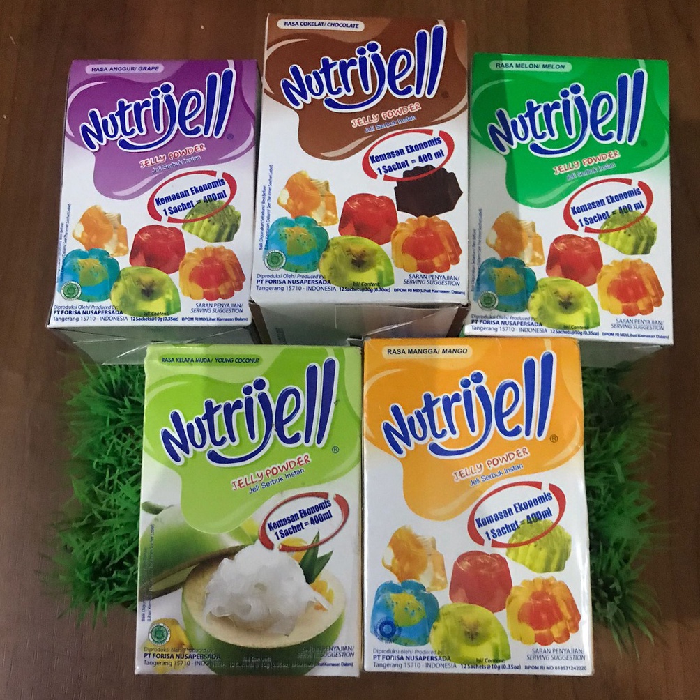 

Terlaris 1 KOTAK/ 1 PAK NUTRIJELL COKLAT MELON MANGGA KELAPA MUDA ANGGUR ISI 12 PCS NDI