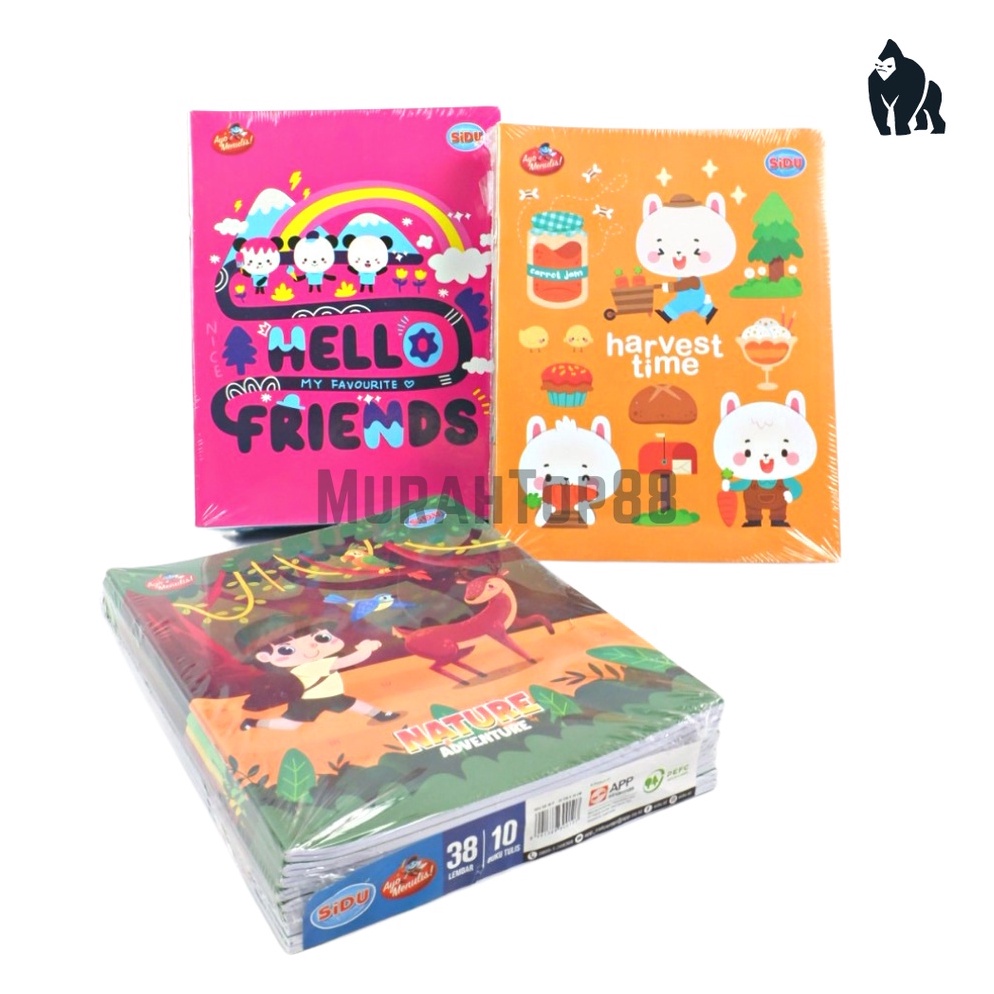 

Modis Buku Tulis Sidu 38 Lembar / Buku Sekolah Anak Karakter Sinar Dunia [PER PACK ISI 10 PCS] Fik