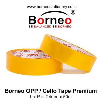 

ISOLASI / CELLO TAPE PREMIUM 24MMX50M BORNEO