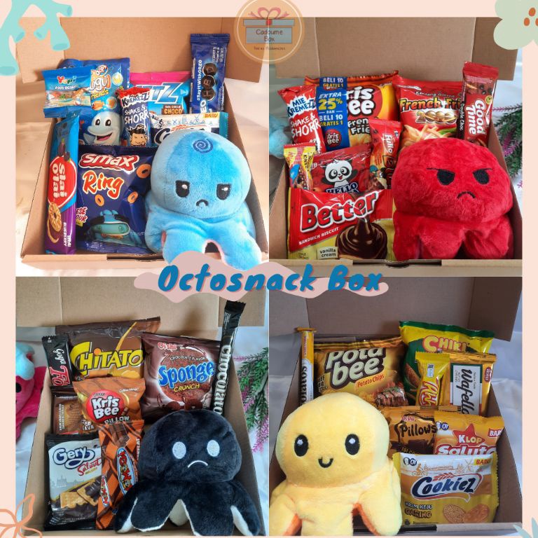 

Kirim Langsung.. SNACKBOX BONEKA GURITA MINI / Octosnack Box / Snackbox / Hampers ulang tahun / Snack box / Giftbox / Hampers Snack / Hampers Gurita Mini / Kado Ulang Tahun / Hampers Snack dengan Boneka Gurita Mini A9W