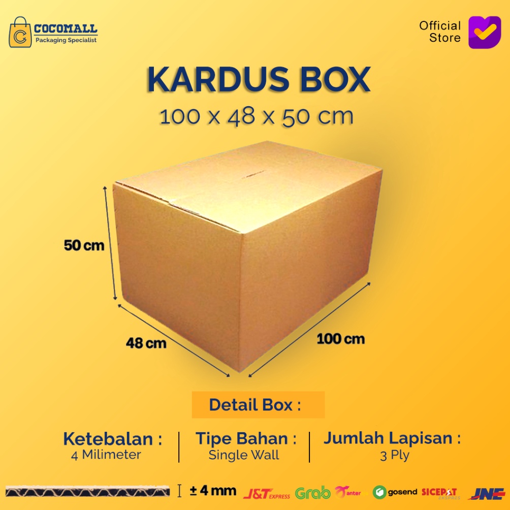 

Motif Terkini.. Kardus Karton Box 100x48x50 CM Kotak Dus Packing Pindahan Jumbo Polos 0LF