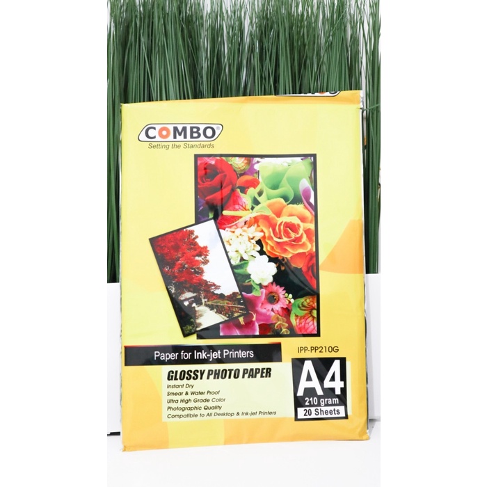 

Terlaris Paket 1 Lusin Combo Glossy Photo Paper 210G - Kertas Photo A4 210G