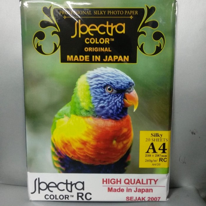 

Terlaris Kertas Foto Spectra 260 Gram Professional Silky Photo Paper