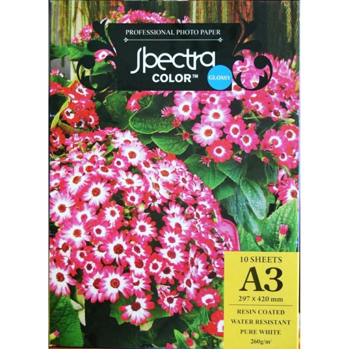 

Terlaris Spectra Professional Glossy Photo Paper A3 260 Gsm