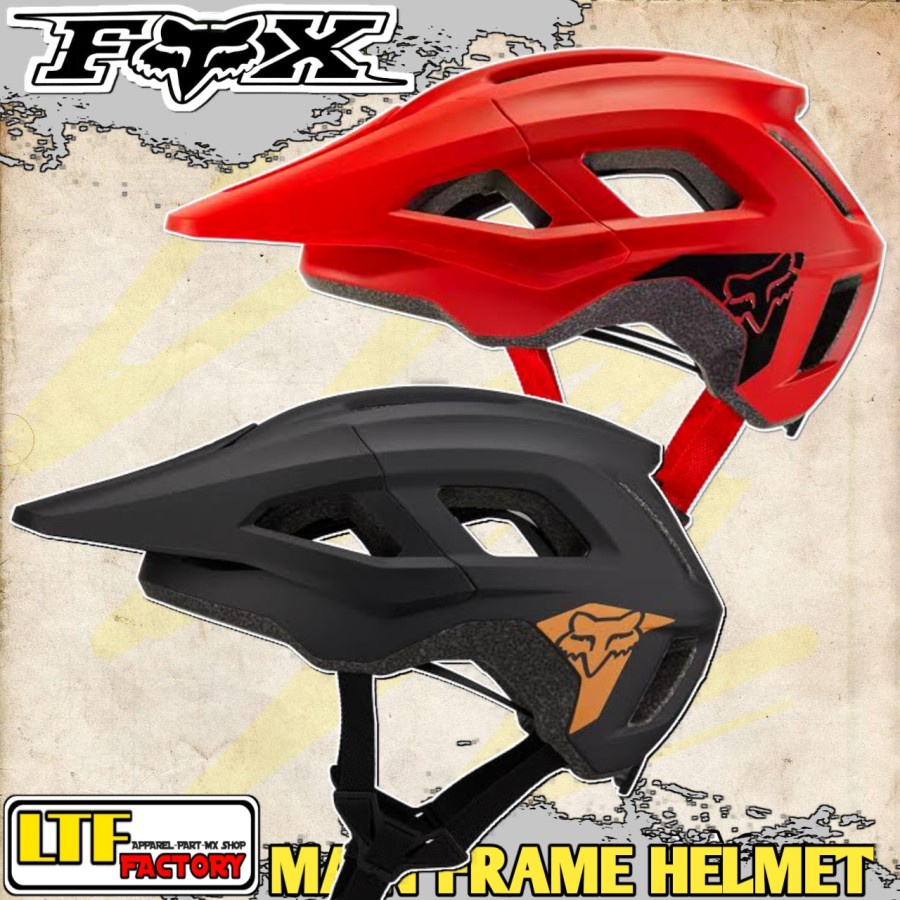 FOX MAIN FRAME Helmet - Helm Adventure Sepeda BMX - MTB Mountain Bike - DH Downhill - Extreme Sport 
