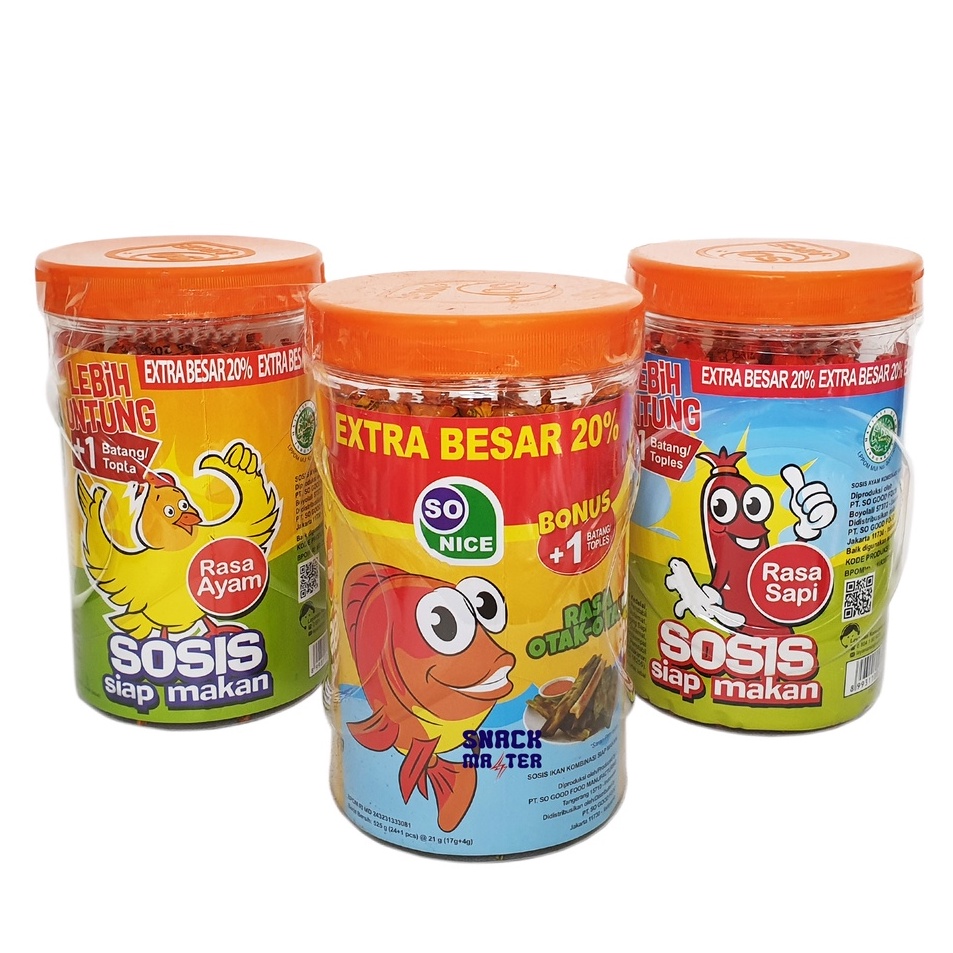 

HOT Sosis So Nice - Sosis siap makan - Netto 24 pcs x 18gr