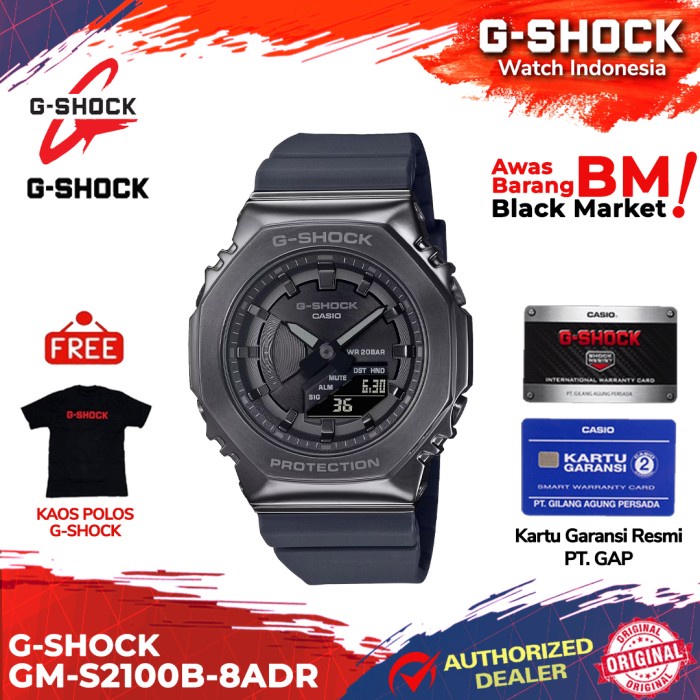 DISKON SPESIAL G-SHOCK GSHOCK GM-S2100B-8ADR GM-S2100B GM-S2100 GMS2100B GM S2100B TERLARIS