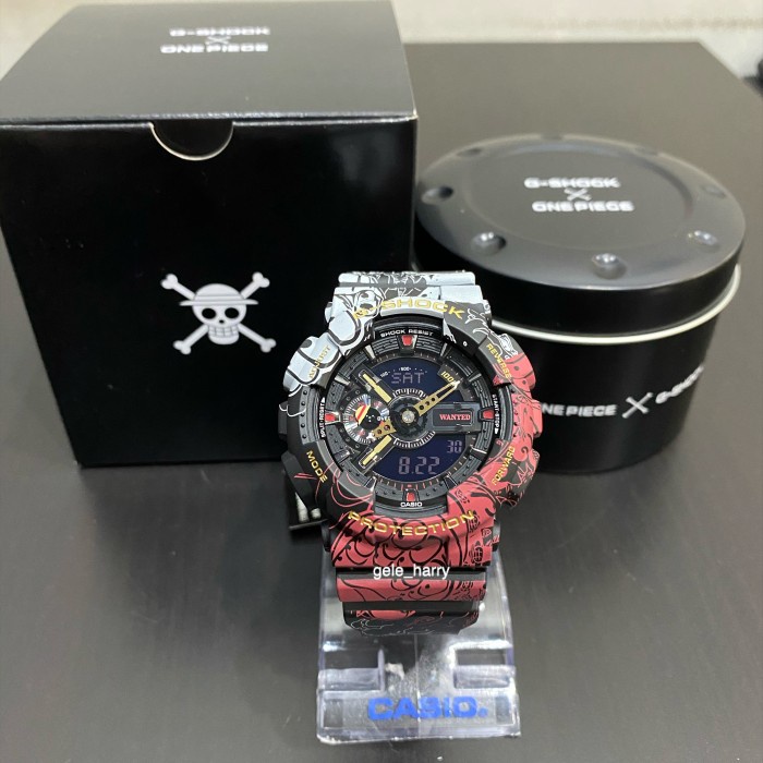 HOT SALE CASIO GSHOCK X ONE PIECE GA 110JOP-1A4 ONEPIECE TERBARU