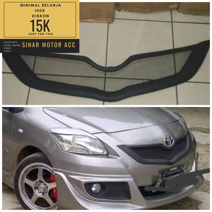 BEST QUALITY Grill Jaring Racing Khusus Vios gen 2 thn 2006_2011