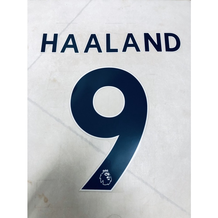 BEST QUALITY Nameset Original Haaland EPL Navy 2022