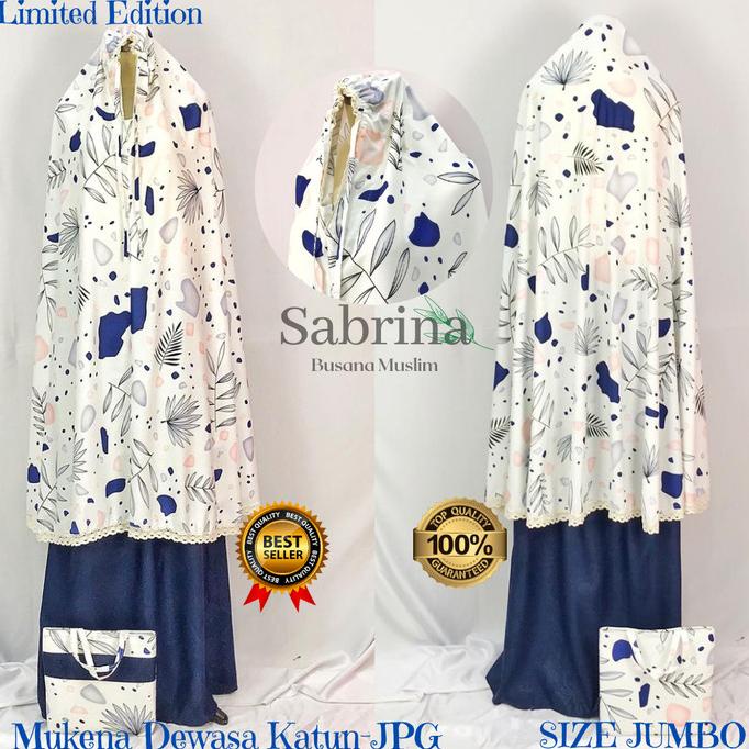 Mukena Dewasa Katun Premium/Mukena Dewasa Al_Kahf Series JUMBO ORIGINA